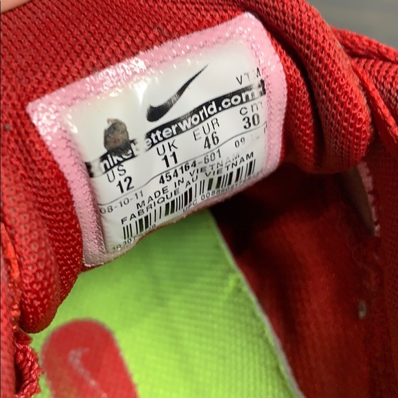 Nike Lunarglide 3 Mens Red Size 12 US - Picture 9 of 9